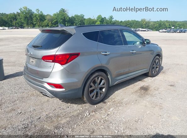 5XYZW4LA5HG491575 2017 HYUNDAI SANTA FE SPORT Gray Rear right