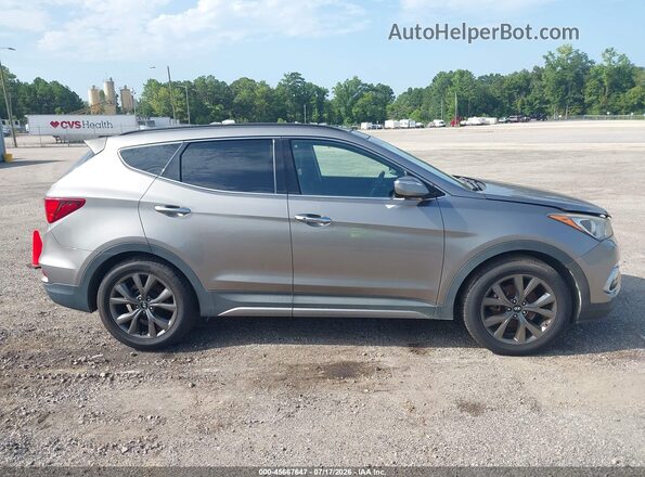 5XYZW4LA5HG491575 2017 HYUNDAI SANTA FE SPORT Gray Rear interior view