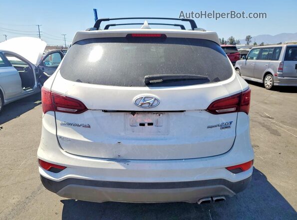 5XYZW4LA7HG447688 2017 HYUNDAI SANTA White უკანა ხედი