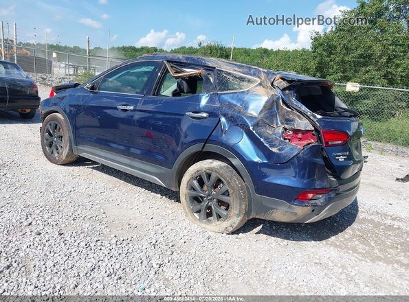 5XYZW4LA8HG465018 2017 HYUNDAI SANTA FE SPORT Blue Հետևի ձախ