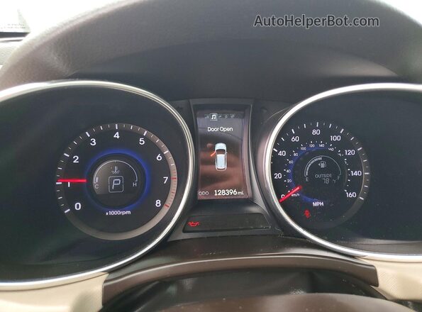 5XYZW4LA9GG305714 2016 HYUNDAI SANTA Белый Вид щитка приборов