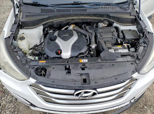 5XYZW4LA9GG305714 2016 HYUNDAI SANTA Белый Вид подкапотного пространства