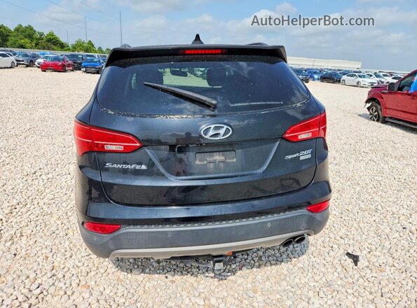5XYZW4LAXGG325907 2016 HYUNDAI SANTA Black Հետևի տեսք