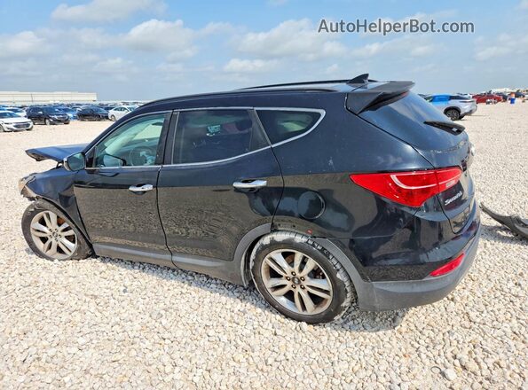 5XYZW4LAXGG325907 2016 HYUNDAI SANTA Black Հետևի ձախ