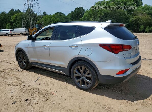 5XYZW4LAXHG386496 2017 HYUNDAI SANTA Silver Rear left