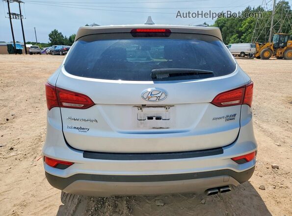 5XYZW4LAXHG386496 2017 HYUNDAI SANTA Silver Rear view