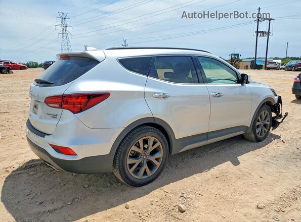 5XYZW4LAXHG386496 2017 HYUNDAI SANTA Silver Rear right