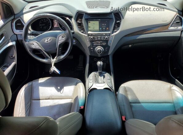 5XYZW4LAXHG386496 2017 HYUNDAI SANTA Silver Dashboard view