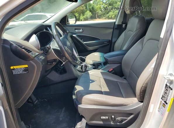 5XYZW4LAXHG386496 2017 HYUNDAI SANTA Silver Front interior view