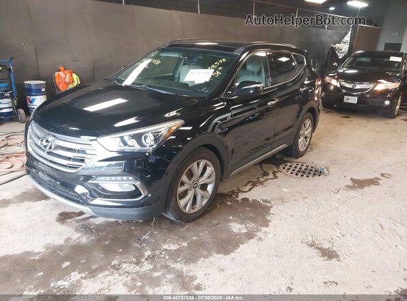 5XYZWDLA0HG384773 2017 HYUNDAI SANTA FE SPORT Black Front left
