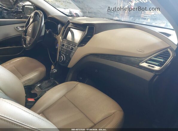 5XYZWDLA0HG384773 2017 HYUNDAI SANTA FE SPORT Black Front interior view