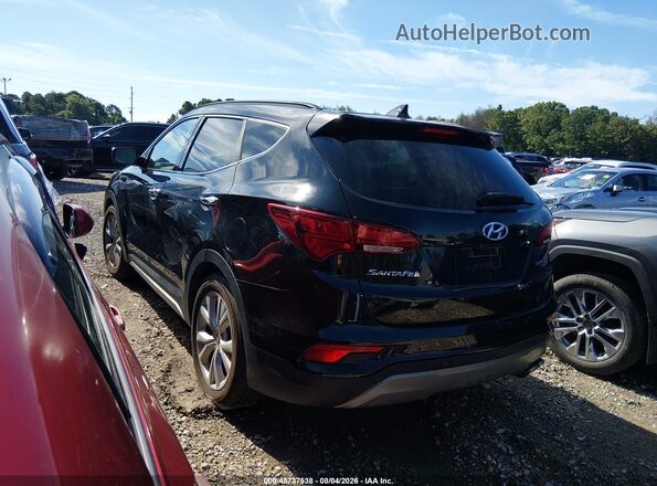 5XYZWDLA0HG384773 2017 HYUNDAI SANTA FE SPORT Black Rear left