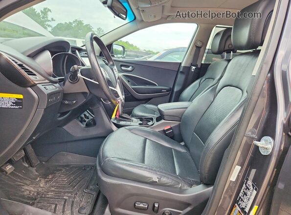 5XYZWDLA1GG310969 2016 HYUNDAI SANTA Gray Front interior view