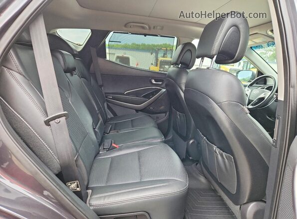 5XYZWDLA1GG310969 2016 HYUNDAI SANTA Gray Rear seats view