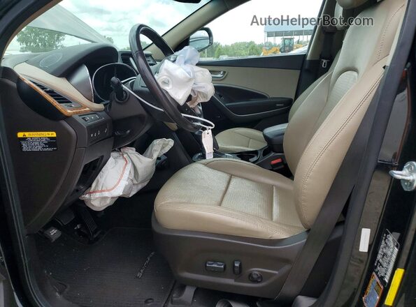 5XYZWDLA1GG353725 2016 HYUNDAI SANTA Black Vista interior delantera