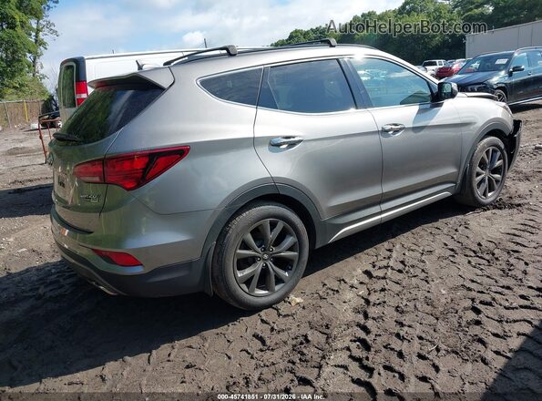 5XYZWDLA2JG519452 2018 HYUNDAI SANTA FE SPORT Black Trasero derecho