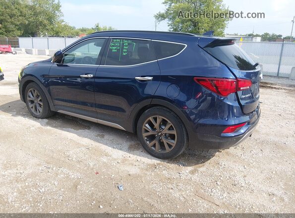 5XYZWDLA3HG425087 2017 HYUNDAI SANTA FE SPORT Dark Blue უკანა მარცხენა
