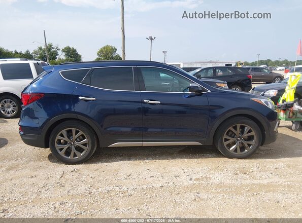 5XYZWDLA3HG425087 2017 HYUNDAI SANTA FE SPORT Dark Blue უკანა სალონის ხედი