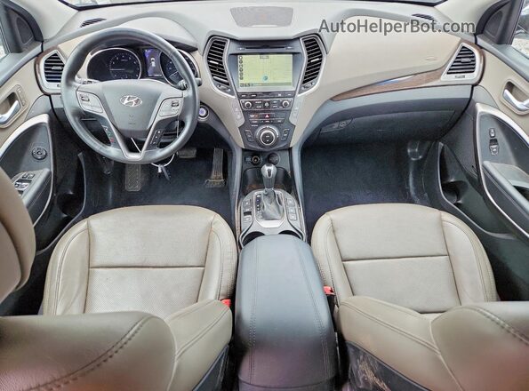 5XYZWDLA3HG427132 2017 HYUNDAI SANTA Белый Вид панели приборов