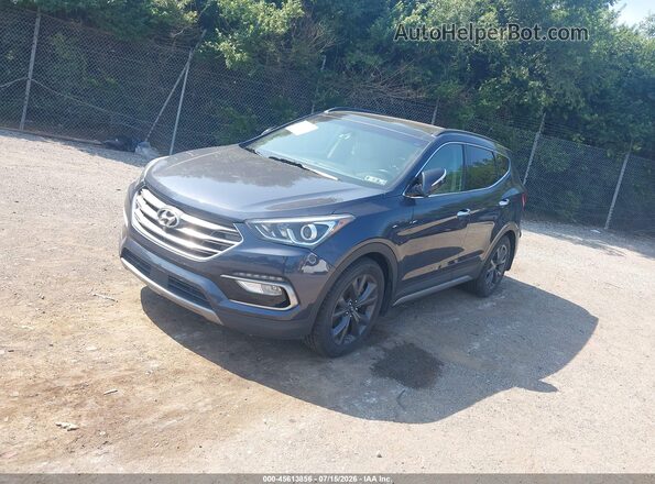5XYZWDLA3HG492949 2017 HYUNDAI SANTA FE SPORT Gray Առջևի ձախ երեք քառորդ տեսարան
