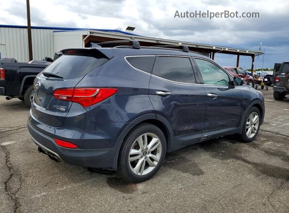5XYZWDLA4GG345599 2016 HYUNDAI SANTA Blue Trasero derecho