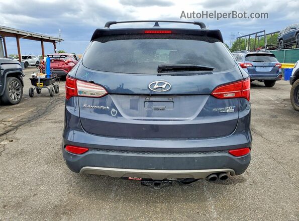 5XYZWDLA4GG345599 2016 HYUNDAI SANTA Blue Vista trasera