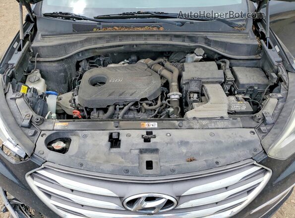5XYZWDLA4HG407665 2017 HYUNDAI SANTA Черный Вид подкапотного пространства