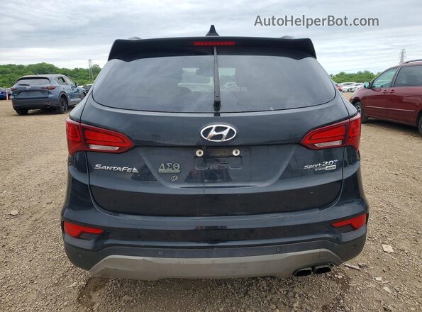 5XYZWDLA4HG407665 2017 HYUNDAI SANTA Черный Вид сзади