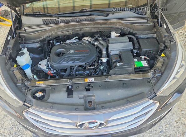 5XYZWDLA4HG494452 2017 HYUNDAI SANTA Черный Вид подкапотного пространства