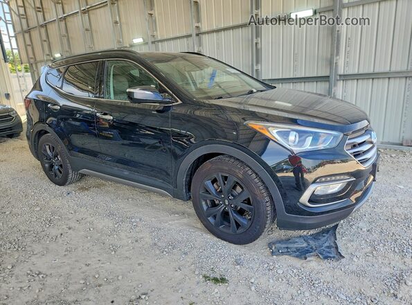 5XYZWDLA4HG494452 2017 HYUNDAI SANTA Черный Передняя правая четверть