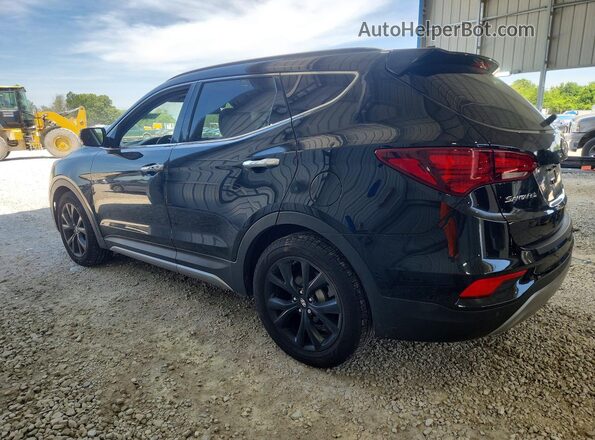 5XYZWDLA4HG494452 2017 HYUNDAI SANTA Черный Задняя левая четверть