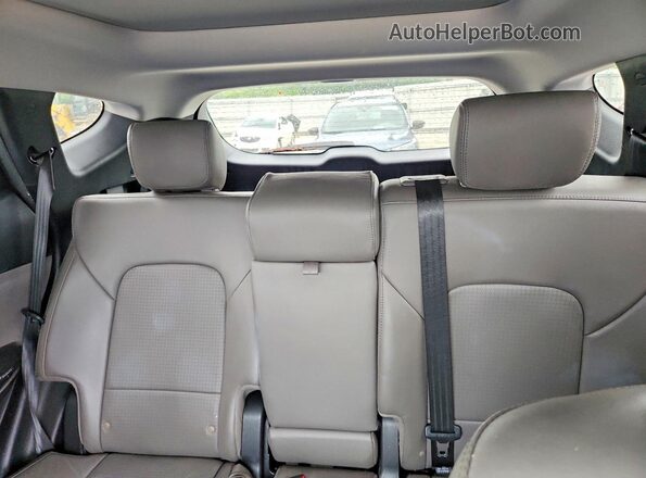 5XYZWDLA5GG306651 2016 HYUNDAI SANTA Black უკანა სავარძლების ხედი