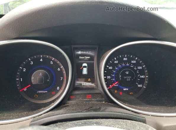 5XYZWDLA6GG314810 2016 HYUNDAI SANTA Серый Вид щитка приборов