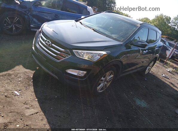 5XYZWDLA6GG362419 2016 HYUNDAI SANTA FE SPORT Blue Передня ліва чверть