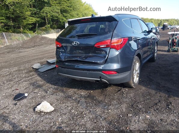 5XYZWDLA6GG362419 2016 HYUNDAI SANTA FE SPORT Blue Задня права чверть