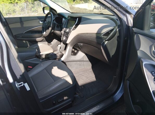 5XYZWDLA6GG362419 2016 HYUNDAI SANTA FE SPORT Blue Вид салону спереду