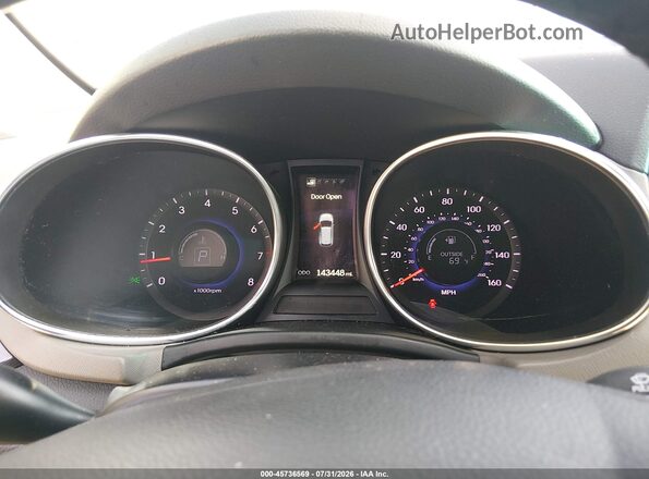 5XYZWDLA6GG362419 2016 HYUNDAI SANTA FE SPORT Blue Вид задніх сидінь