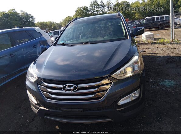 5XYZWDLA6GG362419 2016 HYUNDAI SANTA FE SPORT Blue Вид щитка приладів