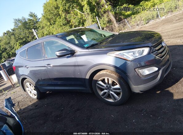 5XYZWDLA6GG362419 2016 HYUNDAI SANTA FE SPORT Blue Вид задньої частини салону