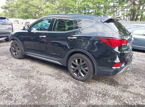 5XYZWDLA6HG413192 2017 HYUNDAI SANTA FE SPORT Black Trasero izquierdo