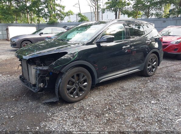 5XYZWDLA6HG413192 2017 HYUNDAI SANTA FE SPORT Black Vista tres cuartos delantera izquierda