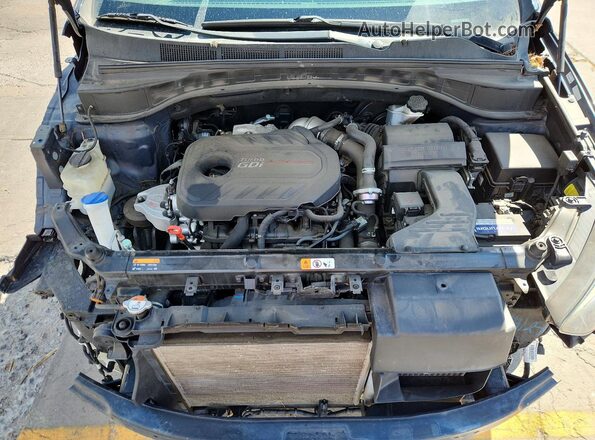 5XYZWDLA7HG497376 2017 HYUNDAI SANTA Синий Вид подкапотного пространства