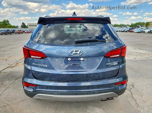 5XYZWDLA7HG497376 2017 HYUNDAI SANTA Синий Вид сзади