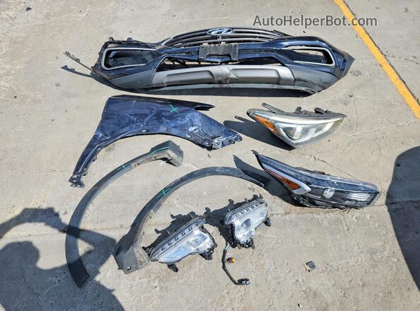 5XYZWDLA7HG497376 2017 HYUNDAI SANTA Синий Вид наклейки с VIN-кодом