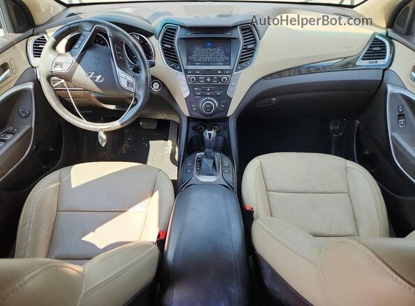 5XYZWDLA7HG497376 2017 HYUNDAI SANTA Синий Вид панели приборов
