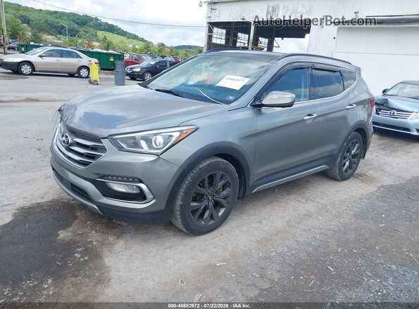 5XYZWDLA7JG514599 2018 HYUNDAI SANTA FE SPORT Silver Przód lewy
