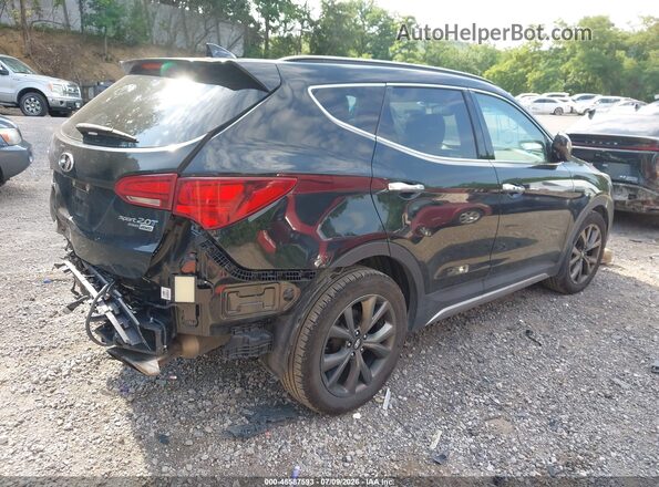 5XYZWDLA7JG524615 2018 HYUNDAI SANTA FE SPORT Black უკანა მარჯვენა