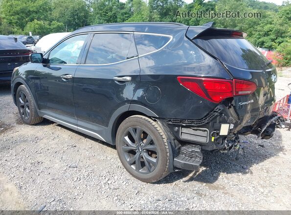 5XYZWDLA7JG524615 2018 HYUNDAI SANTA FE SPORT Black უკანა მარცხენა