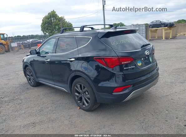 5XYZWDLA8HG466685 2017 HYUNDAI SANTA FE SPORT Черный Задняя левая четверть