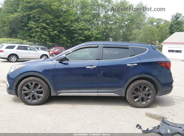5XYZWDLA9JG564100 2018 HYUNDAI SANTA FE SPORT Blue 